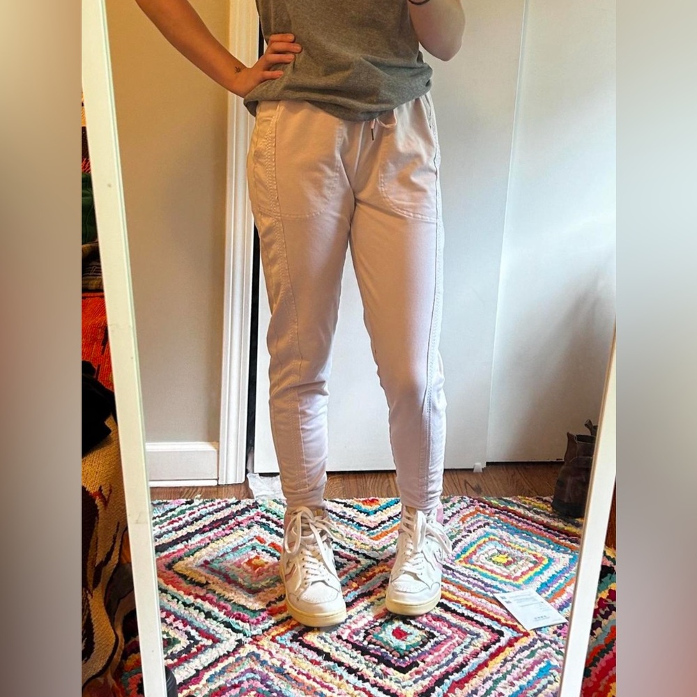 Stylish Pink/White Jogger Pants